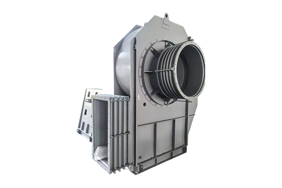 Przemysł materiałów budowlanych - dwukomorowy wentylator obiegowy pieca wapienniczego