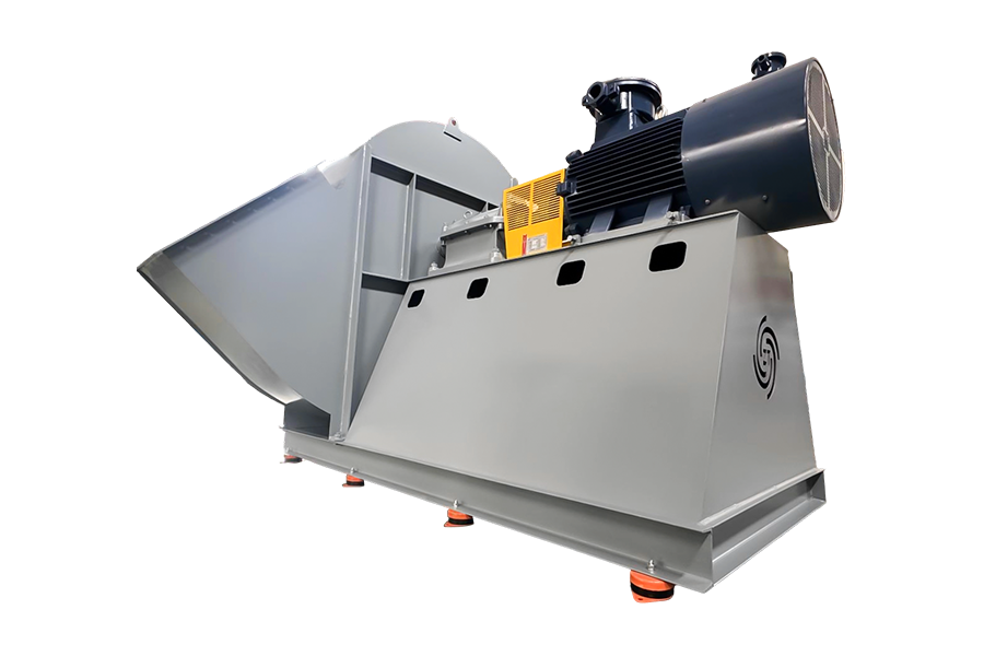 Przemysł materiałów budowlanych - wentylator chłodzący chłodnicę rusztu pieca obrotowego cementu