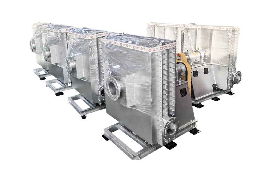 Branża ochrony środowiska - instalacja do oczyszczania odpadów stałych i płynnych w piecu obrotowym Wentylator gazu pirolitycznego