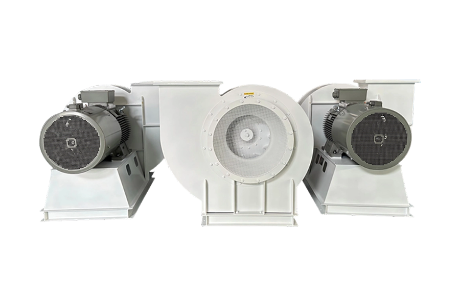 Branża ochrony środowiska - system oczyszczania odpadów stałych i płynnych w piecu obrotowym Wentylator pierwotny